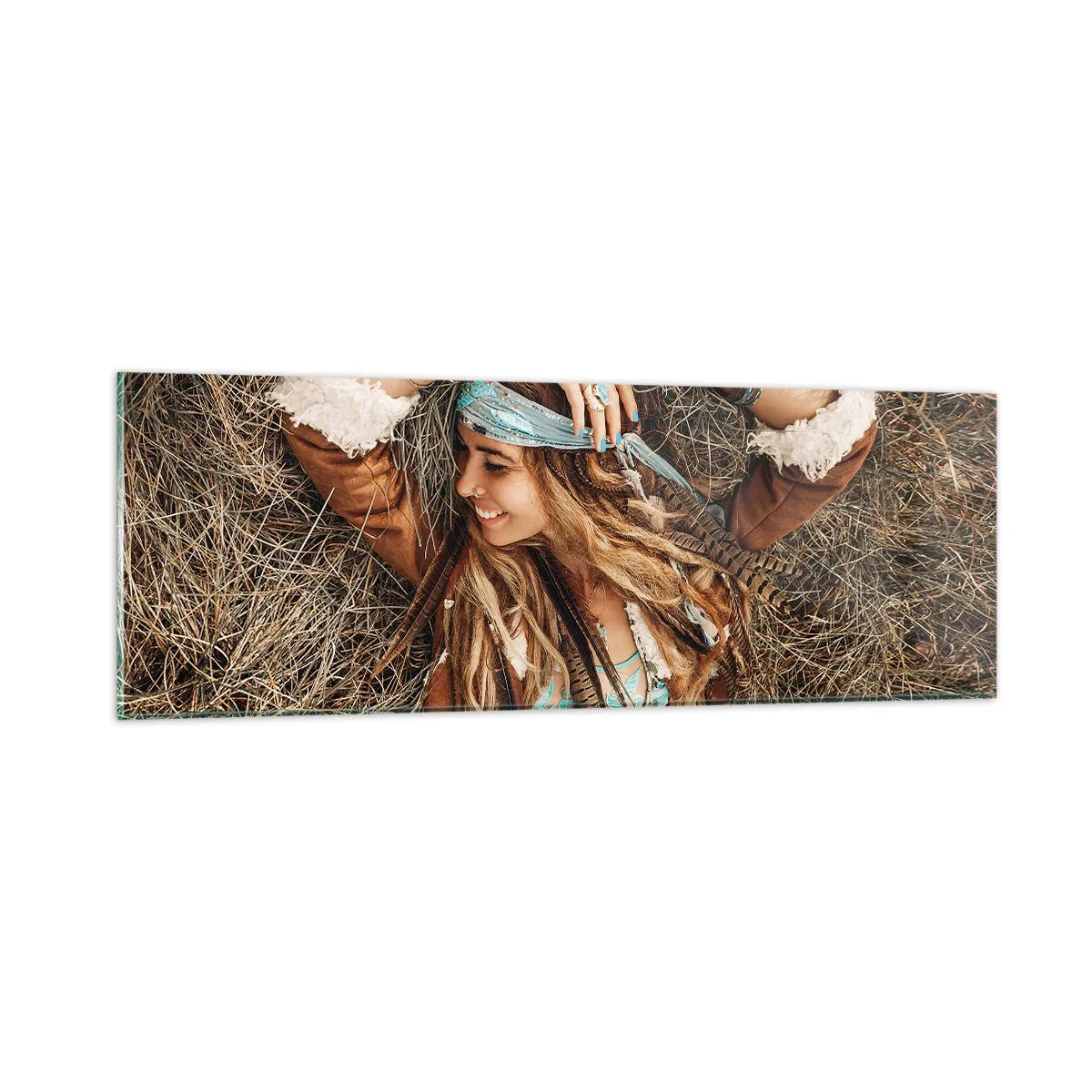 Obraz na skle - Na cestě do léta lásky - 90x30 cm