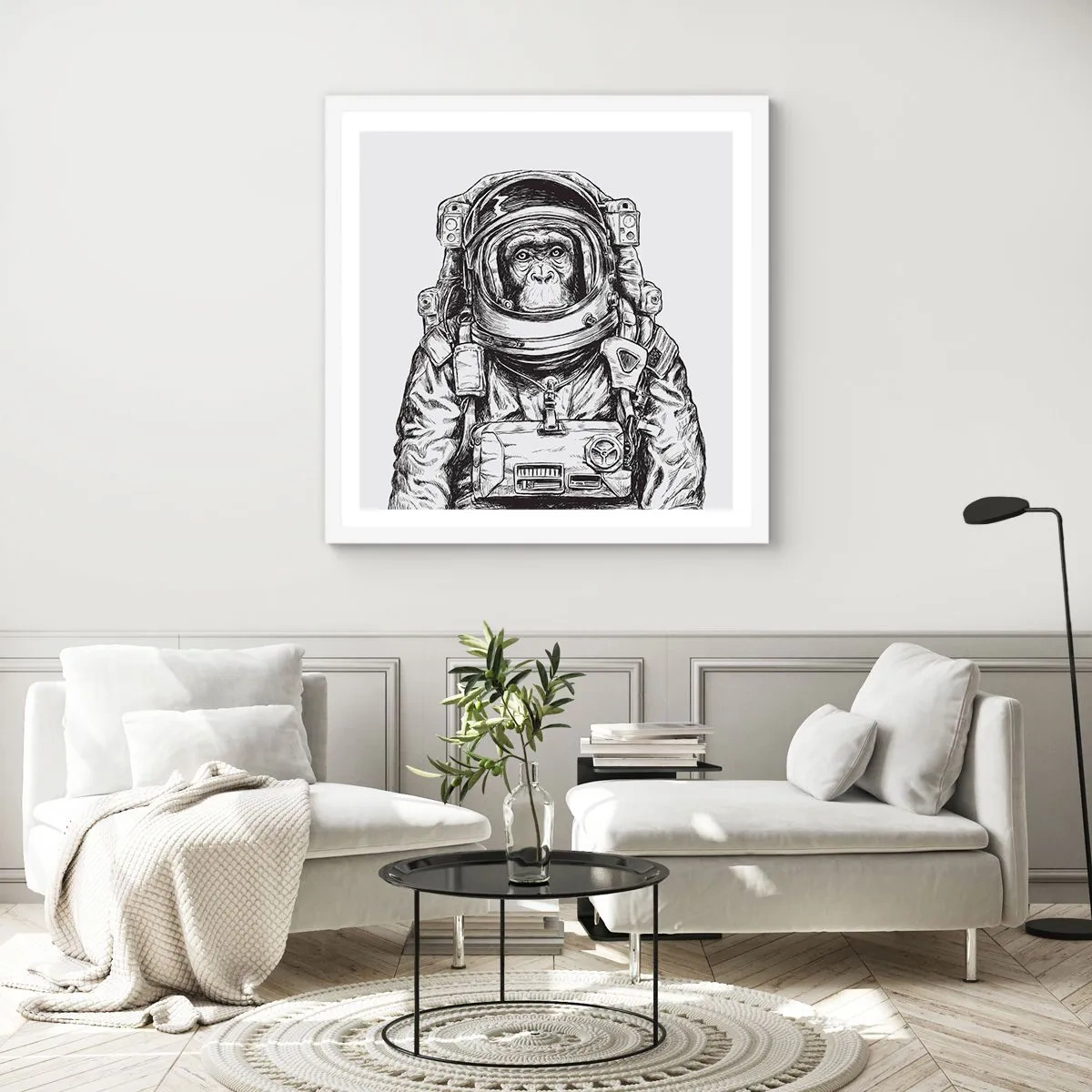 Plakát v bílém rámu - Alternativní vývoj - 60x60 cm