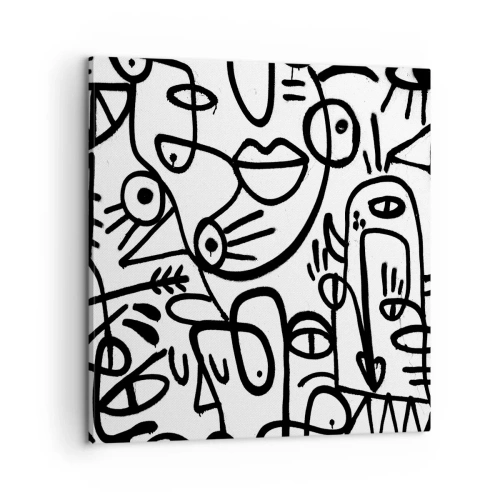Obraz na plátně - Tváře a přeludy - 60x60 cm