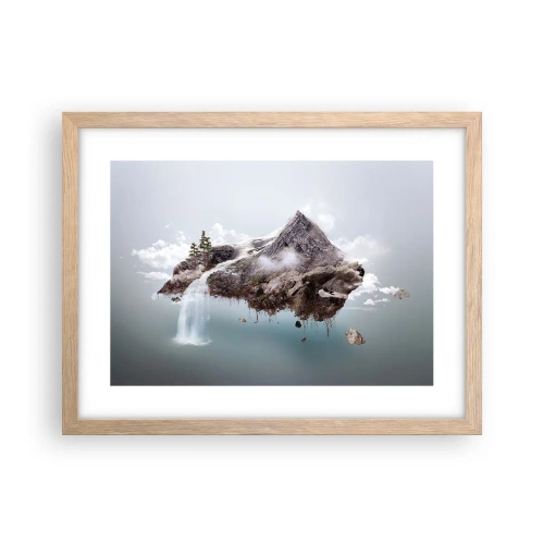 Plakát v rámu světlý dub - Pohled surrealisty - 40x30 cm