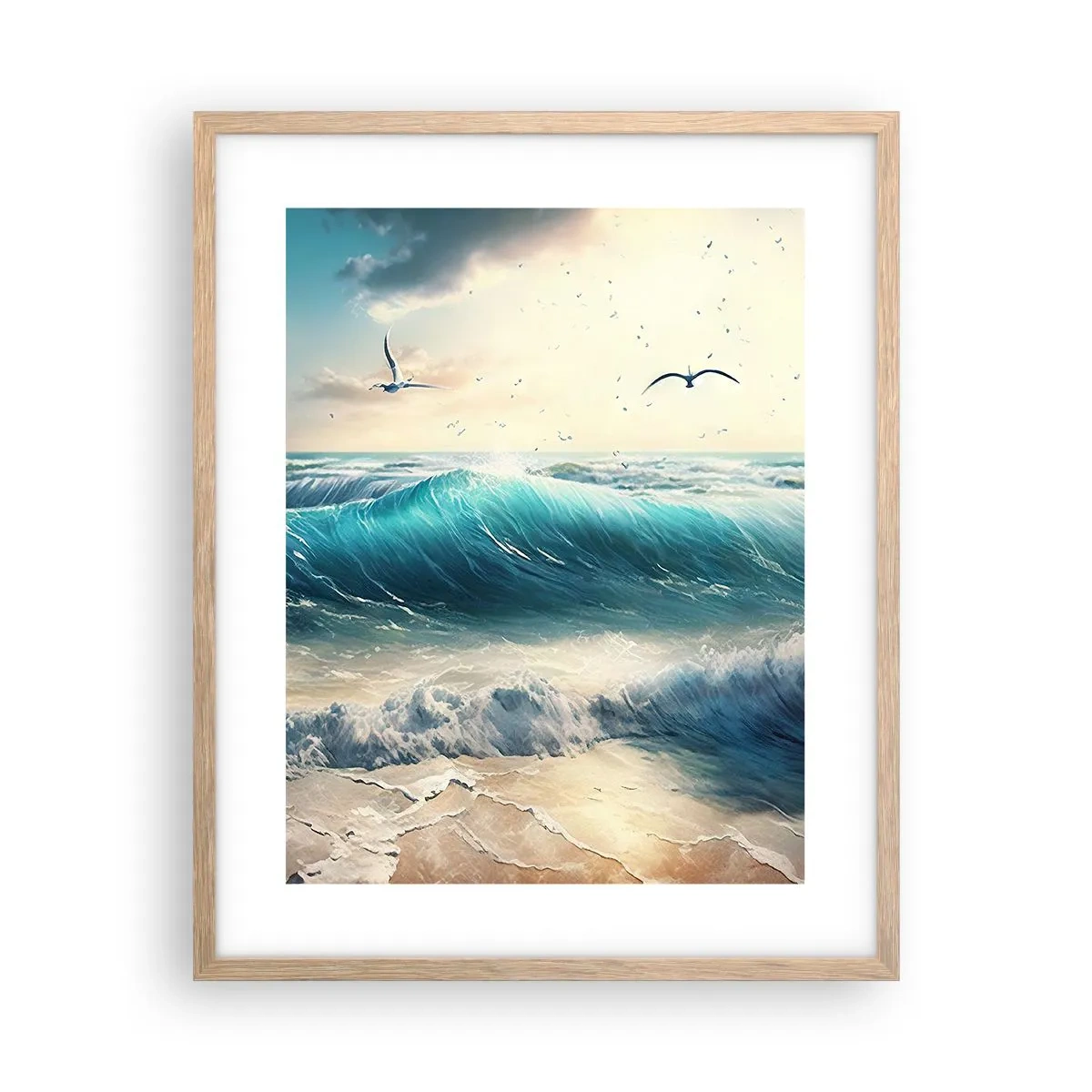 Plakát v rámu světlý dub - Šustění jen pro tebe - 40x50 cm