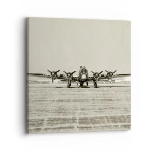 Obraz na plátně - Jako vždy připraven - 30x30 cm