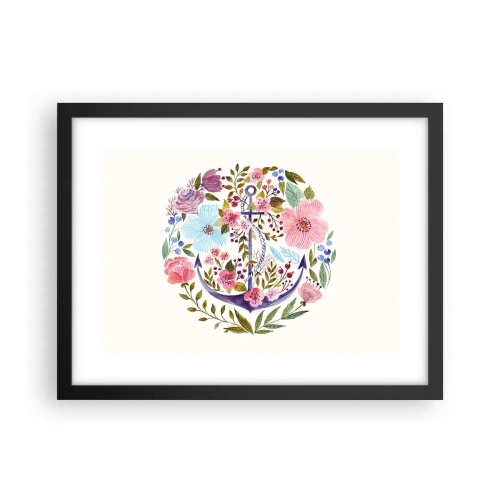 Plakát v černém rámu - Námořníkův hezký sen - 40x30 cm