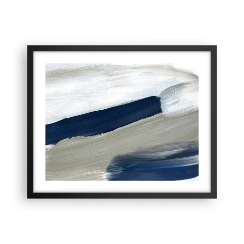 Plakát v černém rámu - Setkání s bílou - 50x40 cm