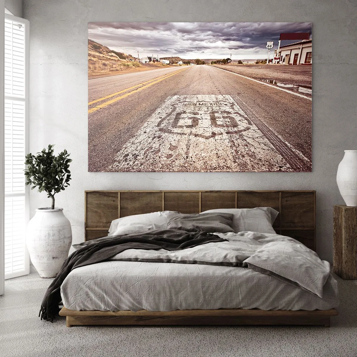 Obraz na skle - Mother Road - americká legenda - 100x70 cm