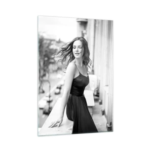 Obraz na skle - Určitě Pařížanka - 50x70 cm