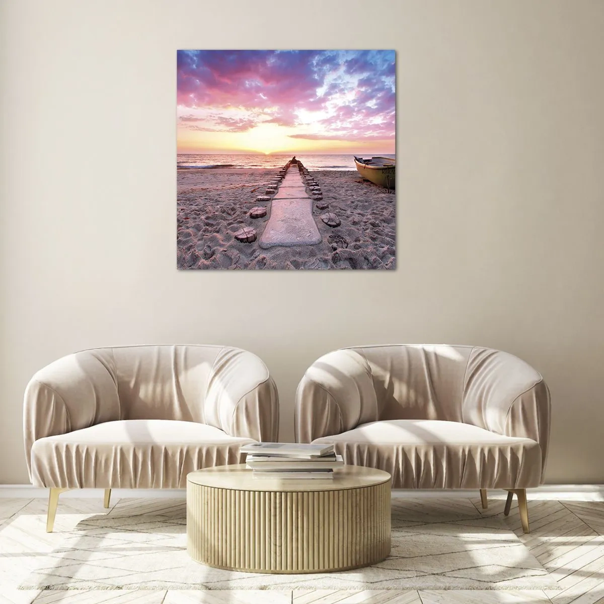 Obraz na skle - Okamžik hlubokého prožitku - 70x70 cm