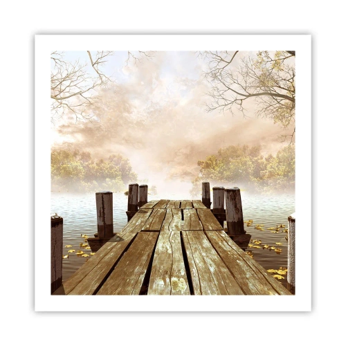 Plakát - Jemný smutek podzimu - 60x60 cm