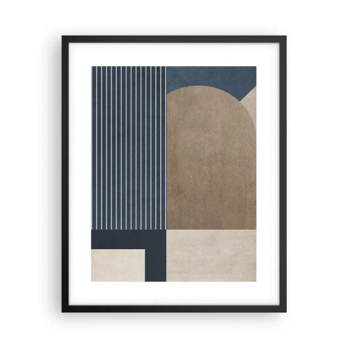 Plakát v černém rámu - Kompozice jednoduchosti a kulatosti - 40x50 cm