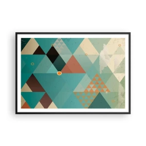 Plakát v černém rámu - Jednota mnohosti, mnohost jednoty - 100x70 cm