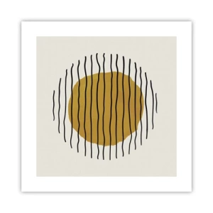 Plakát - Abstrakce chvějící se žárem - 40x40 cm