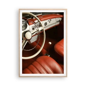 Plakát v rámu světlý dub - Luxus ve stylu vintage - 70x100 cm