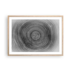 Plakát v rámu světlý dub - Znamení doby - 70x50 cm