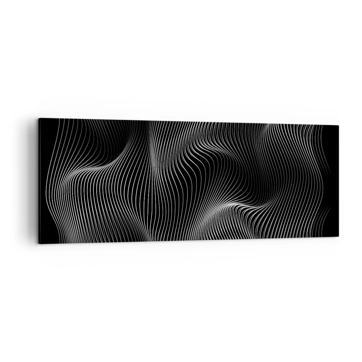 Obraz na plátně - Tanec světla v prostoru - 140x50 cm