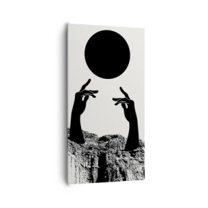 Obraz na plátně - Surrealistická kompozice: slunce a zbytek - 65x120 cm