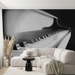 Fototapeta Premium Sand - Harmonie tvarů a barev - Klavír, Klavír, Hudba - 100x70 cm