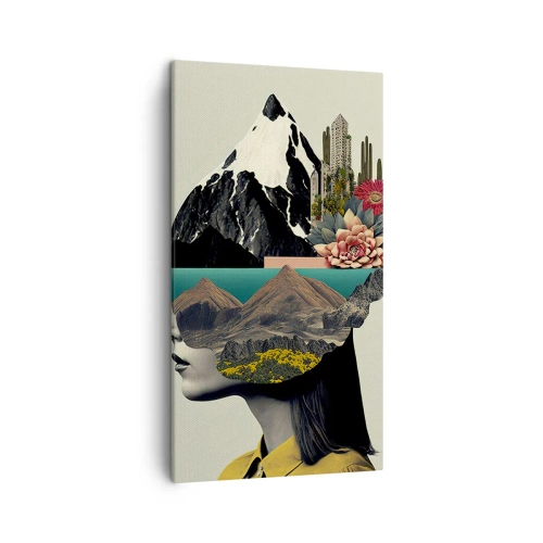 Obraz na plátně - Žena – vždy tajemství - 45x80 cm