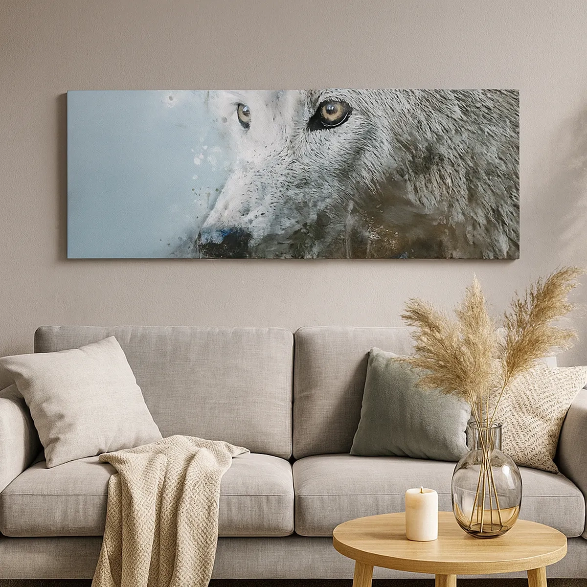 Obraz na plátně - Seznamte se s vlčí duší - 30x30 cm