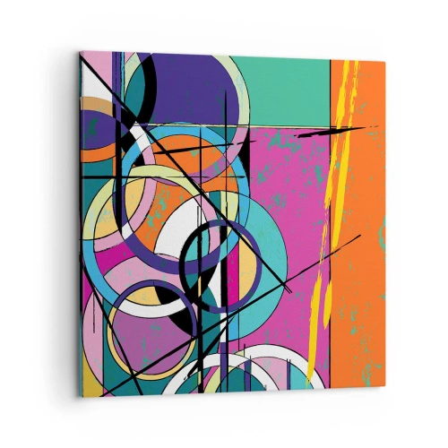 Obraz na plátně - Kruh za kruhem - 50x50 cm