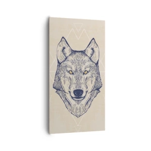 Obraz na plátně - Alfa o pronikavém pohledu - 65x120 cm