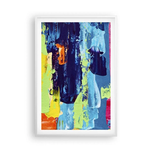 Plakát v bílém rámu - Život je krásný! - 61x91 cm