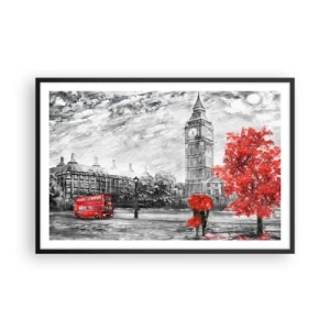 Plakát v černém rámu - Vzrušující den - 91x61 cm
