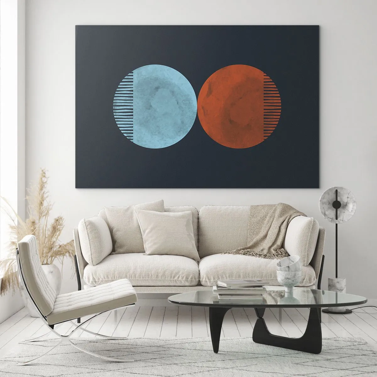 Obraz na skle - Pouze geometrie? - 100x70 cm