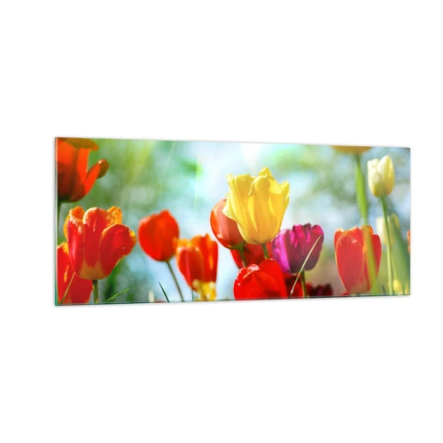 Obraz na skle - Všechny barvy slunce - 100x40 cm