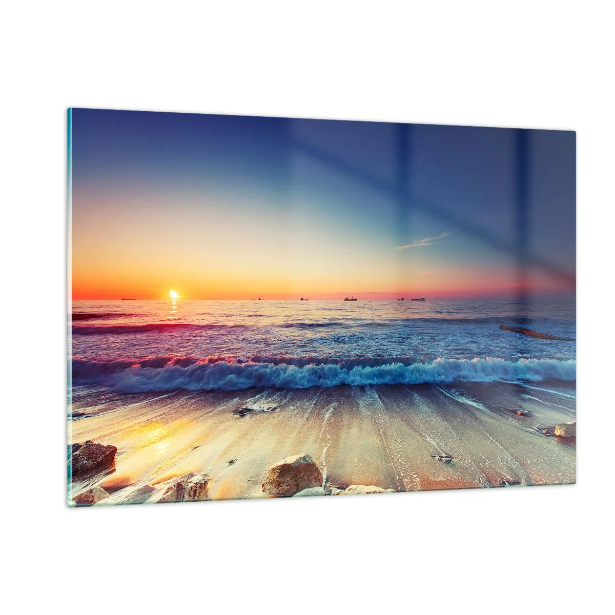 Obraz na skle - Co je za obzorem? - 120x80 cm