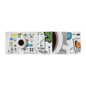 Fototapeta Vzorek Standard Eco - Čas na přestávku - Grafika, Káva, Espresso - 100x30 cm