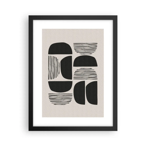 Plakát v černém rámu - Polovičaté soustavy - 30x40 cm