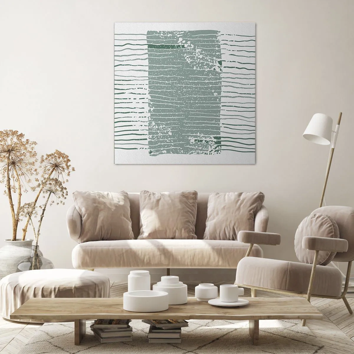 Obraz na plátně - Mořská abstrakce - 40x40 cm