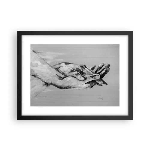 Plakát v černém rámu - Začátek… - 40x30 cm