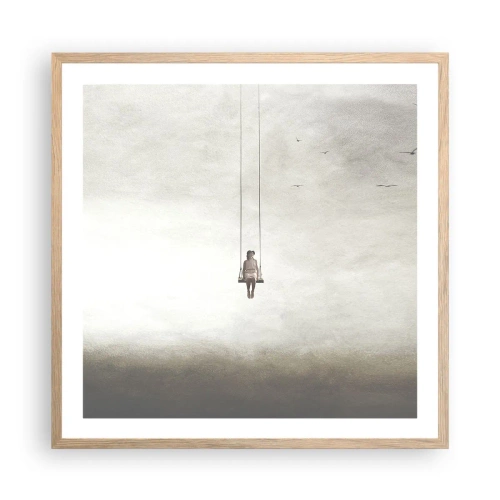 Plakát v rámu světlý dub - Dítě v nás - 60x60 cm