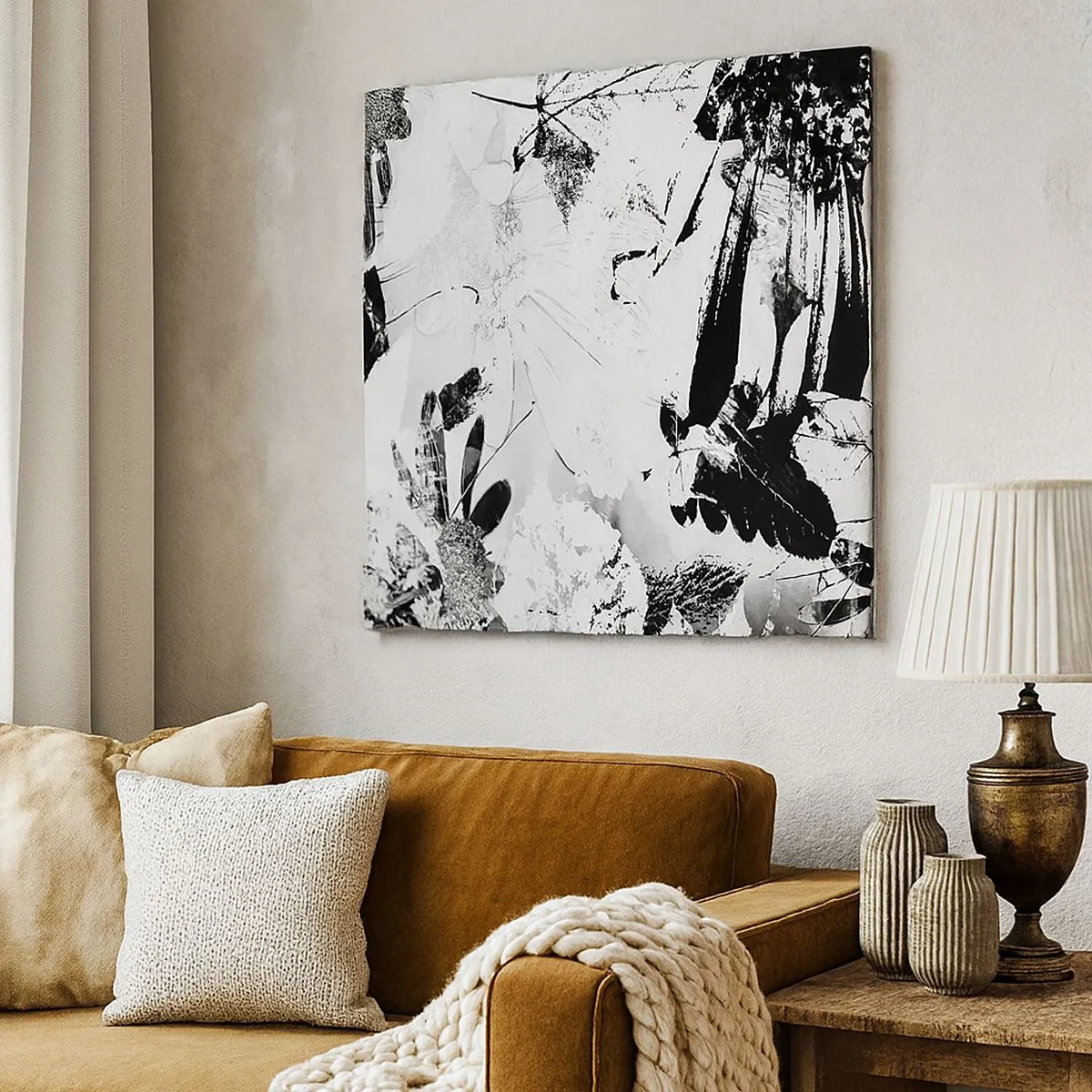 Obraz na plátně - Podzim v negativu - 30x30 cm