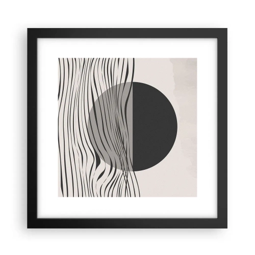 Plakát v černém rámu - Poloviční kompozice - 30x30 cm