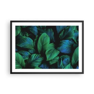 Plakát v černém rámu - V zeleném davu - 70x50 cm