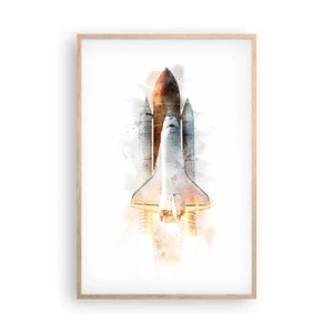 Plakát v rámu světlý dub - Průzkumníci do toho - 61x91 cm