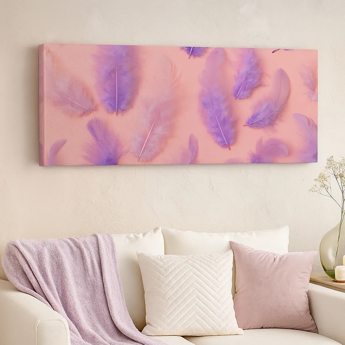 Obraz na plátně - Liliový pták touhy - 30x30 cm