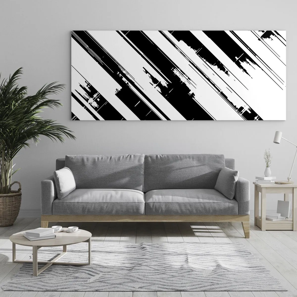 Obraz na skle - Intenzivní a dynamická kompozice - 100x40 cm