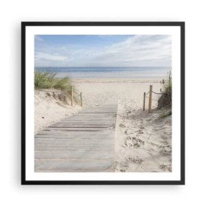 Plakát v černém rámu - Až k horizontu - 60x60 cm