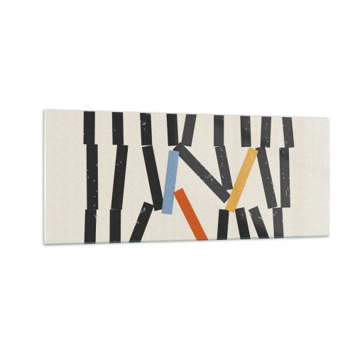 Obraz na skle - Domino – kompozice - 100x40 cm