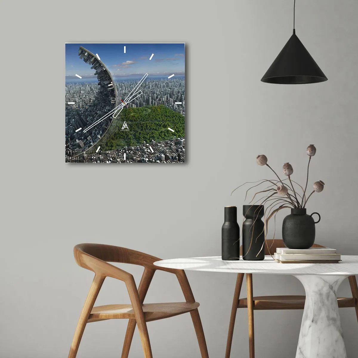 Nástěnné hodiny - Příroda je věčná - 30x30 cm