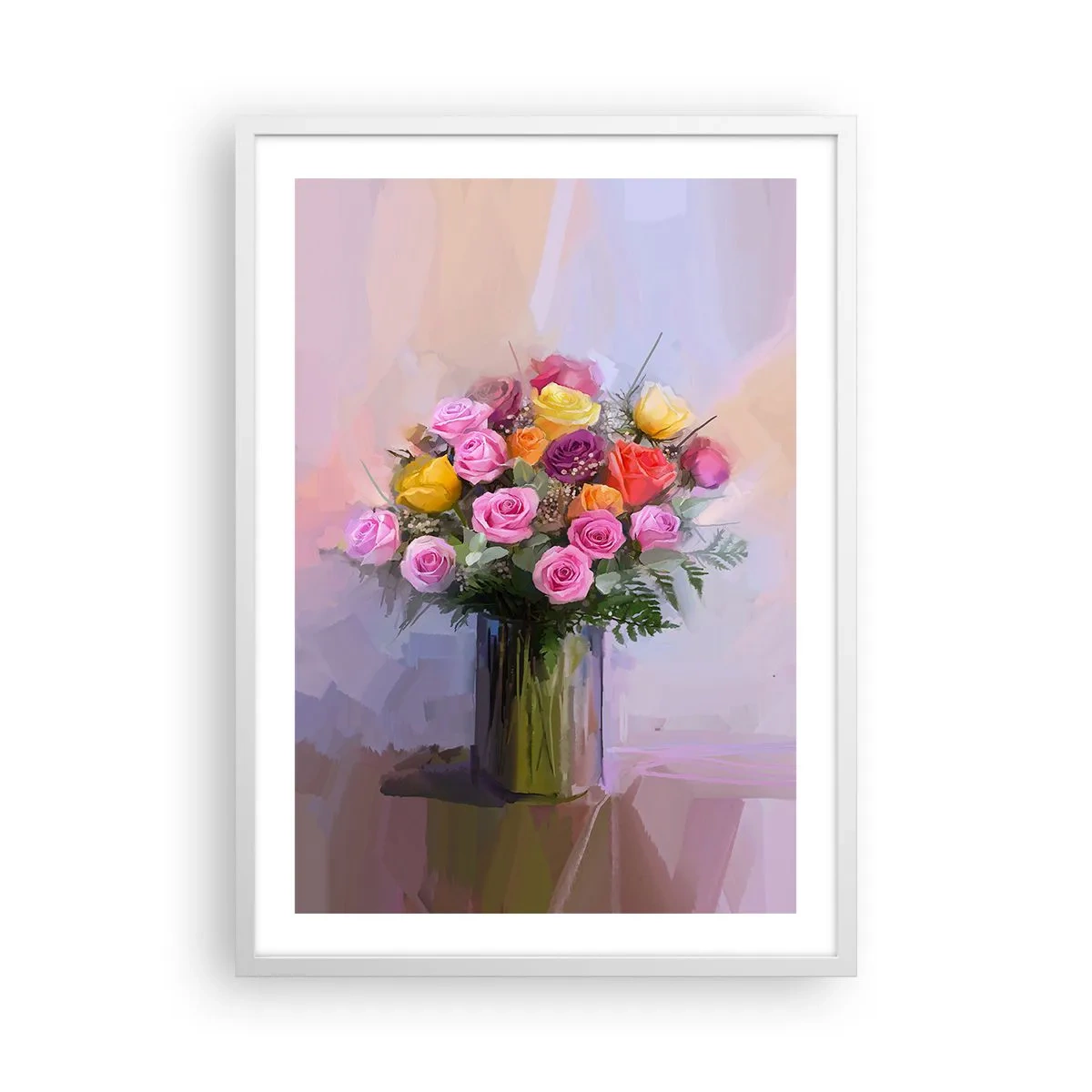 Plakát v bílém rámu - Zachycená krása - 50x70 cm