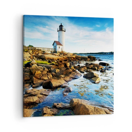 Obraz na plátně - Vraťte se šťastně, čekám - 50x50 cm