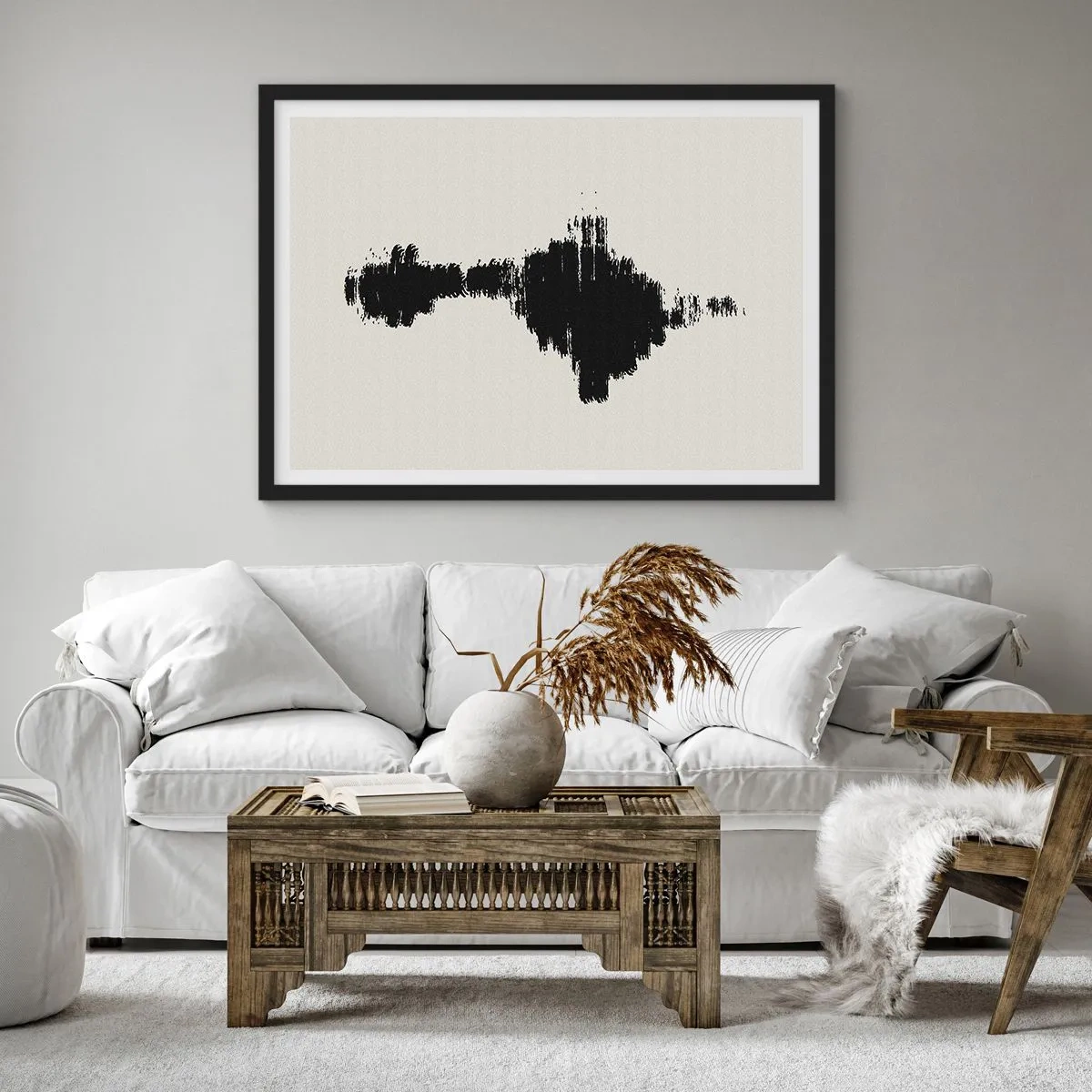 Plakát v černém rámu - Vibrace představivosti - 100x70 cm