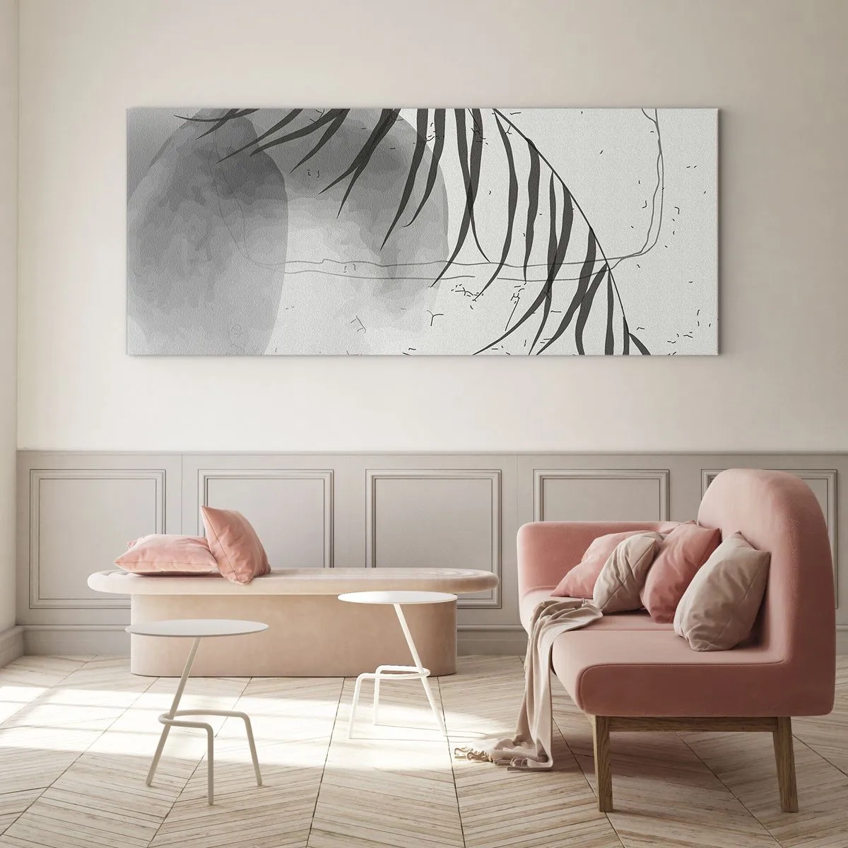 Obraz na skle - Subtilní exotika přírody - 100x40 cm