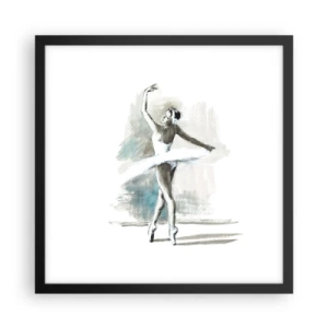 Plakát v černém rámu - Zakletá do labutě - 40x40 cm