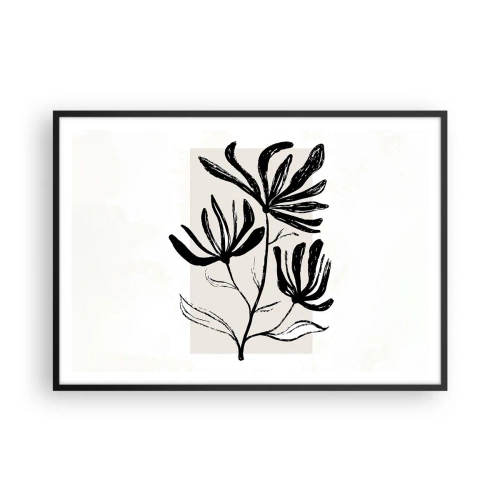 Plakát v černém rámu - Náčrtek pro herbář - 100x70 cm