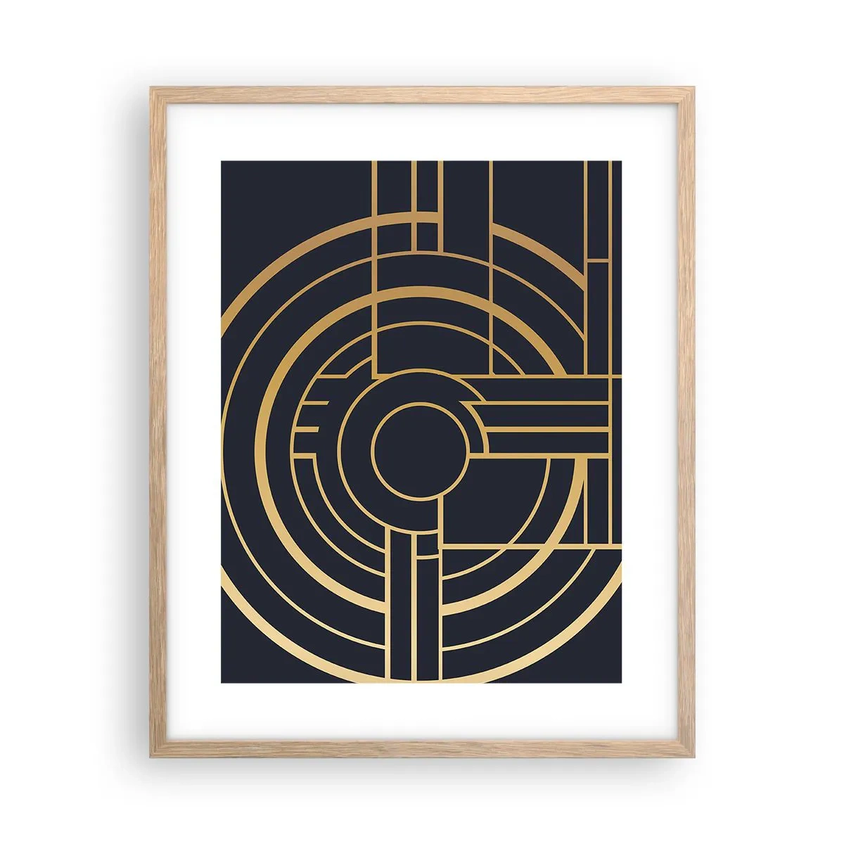 Plakát v rámu světlý dub - Obraty události - 40x50 cm